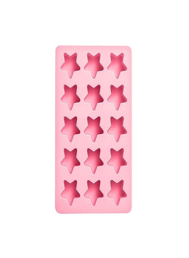 MayeBridge Cute Ice Cube Trays Silicone Chocolate Mold Wax Melt Molds Easy Release Ice Trays Non-Stick Chocolate Soap Pudding Jello Star Ice Cube Tray (Star) - Image 2